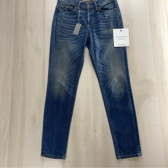 nwt 6397 womens baggy np002 dirty medium jeans 26 pants selvedge denim - Picture 4 of 10